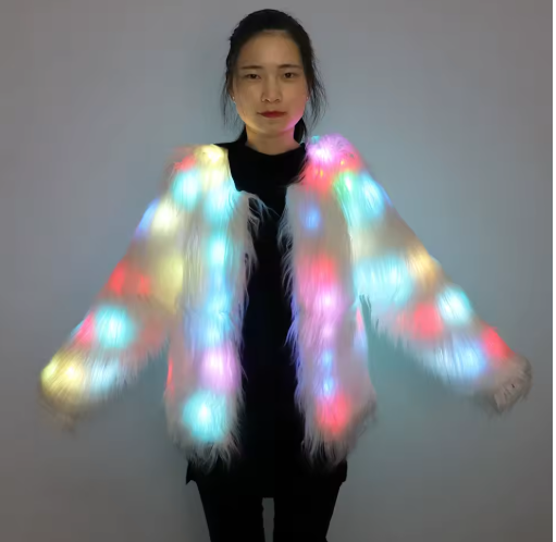 Shiny Overcoat Winter Warm